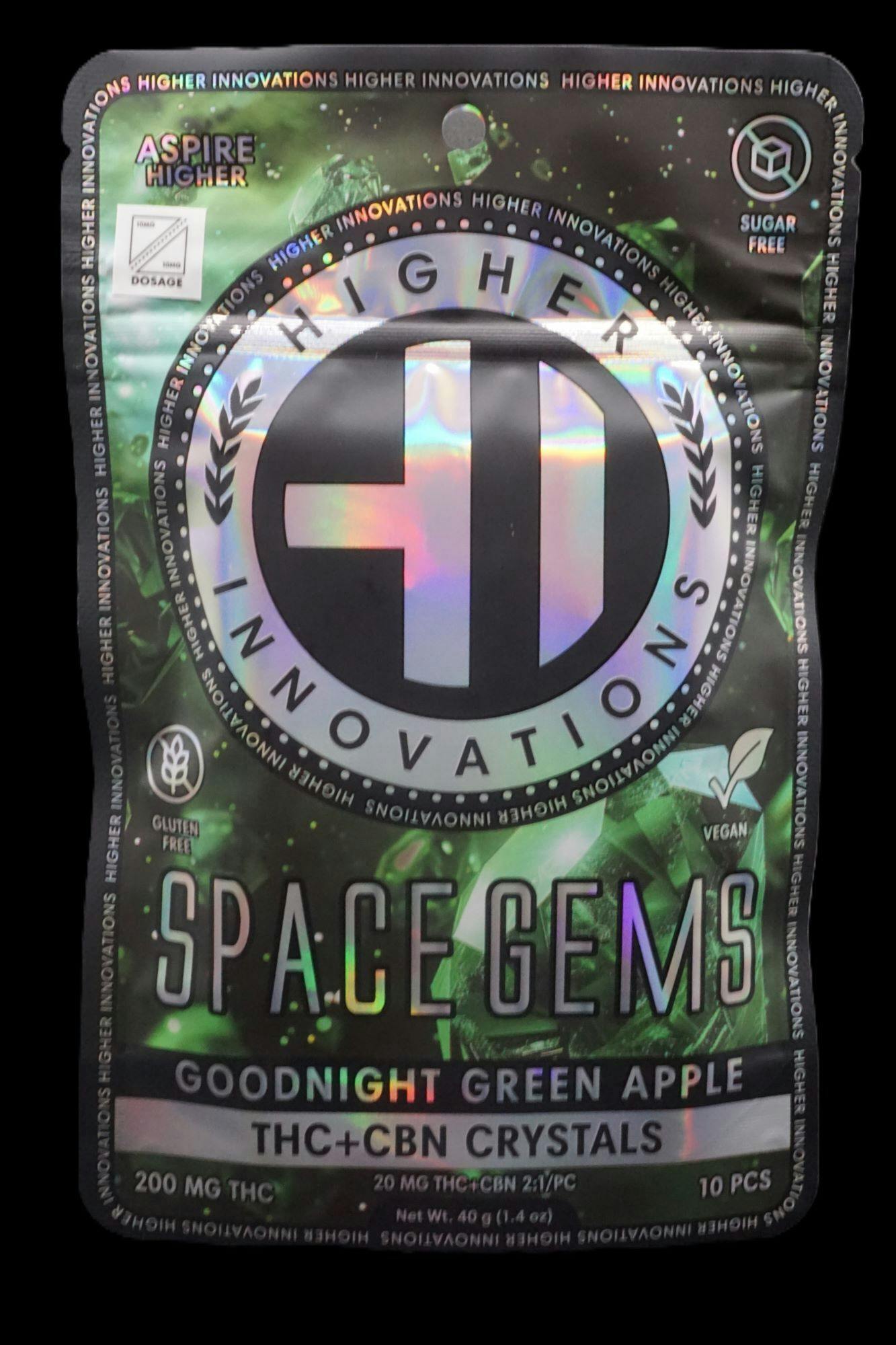 HI - Goodnight Green Apple Space Gems w CBN (Packs)