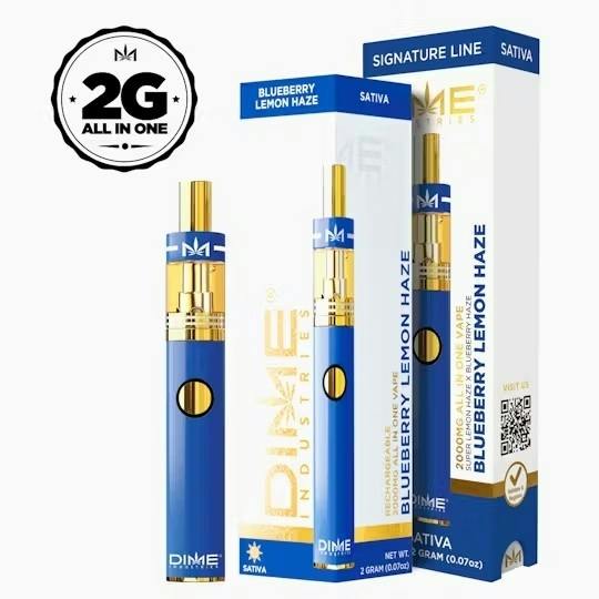 Dime | Vape AIO | Blueberry Lemon Haze (Sativa) | 2g