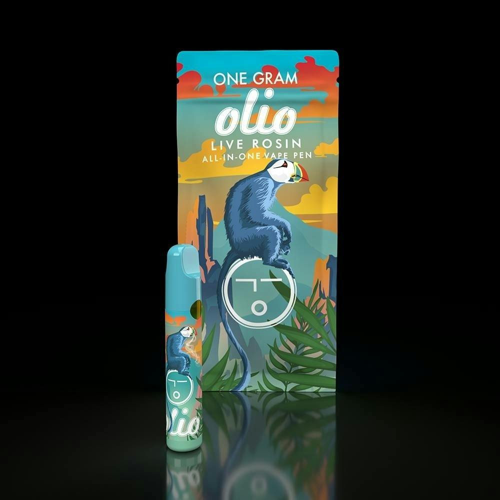 Olio | Live Rosin AIO Vape | Sour Boom (Hybrid) | 1g