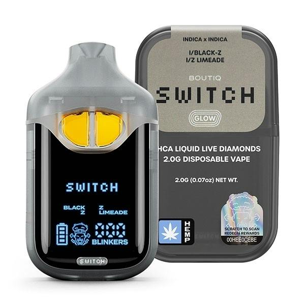 BTQ Switch | Liquid Live Diamonds AIO | Black Z x Z Limeade (Indica) | 2g