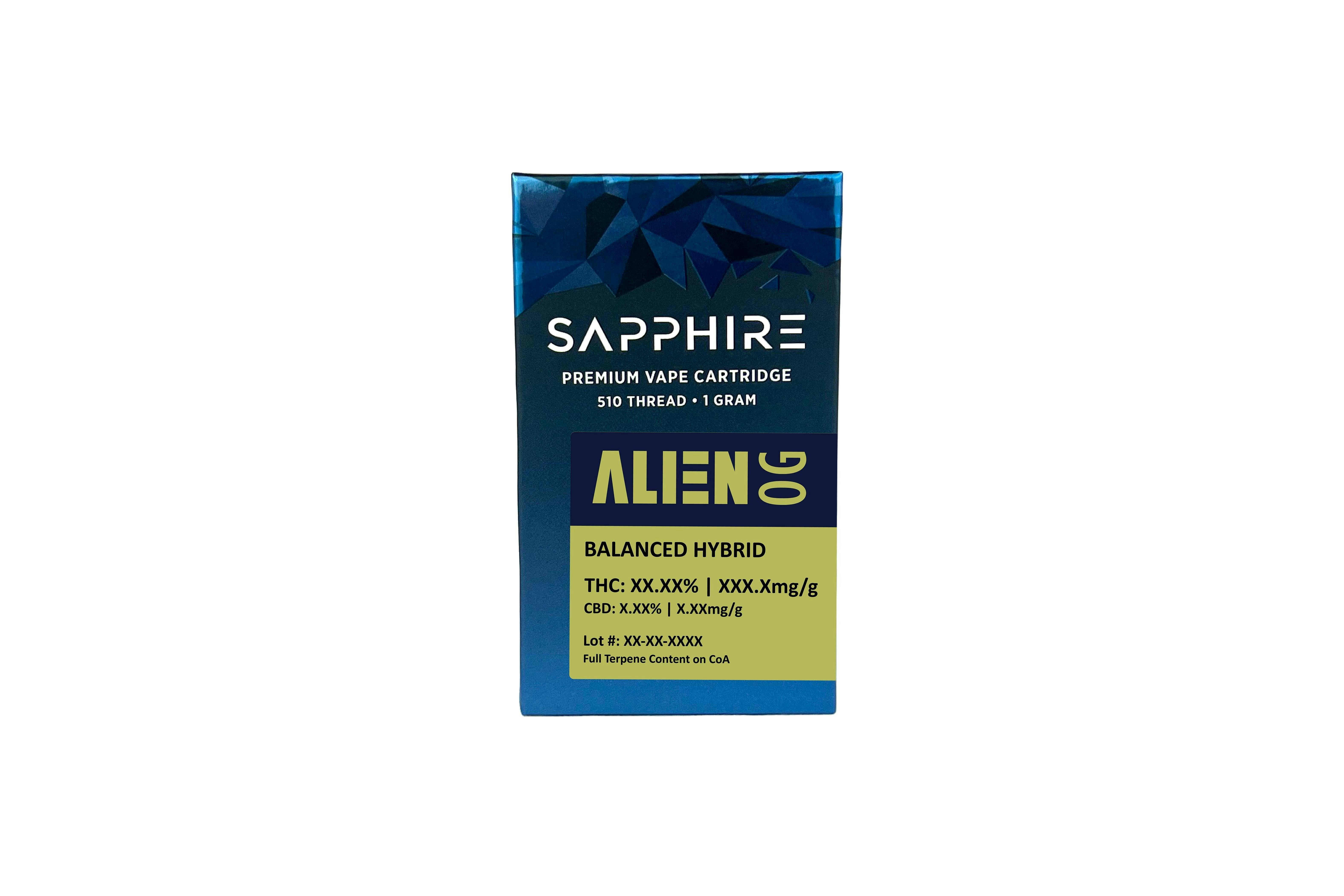 Sapphire | Premium 510 Cartridge | Alien OG (Hybrid) | 1g