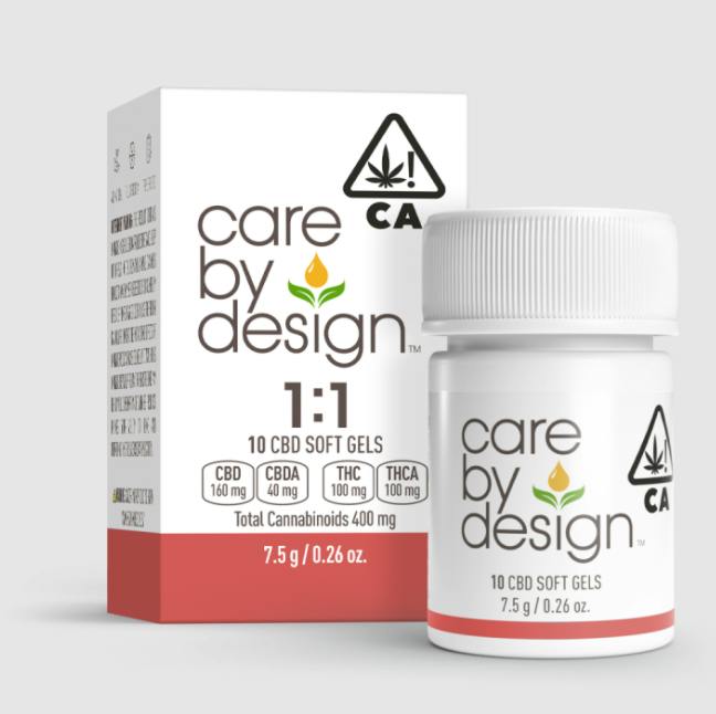 1:1 SOFT GEL-CAPSULE-10PK-(200MG CBD/200MG THC)