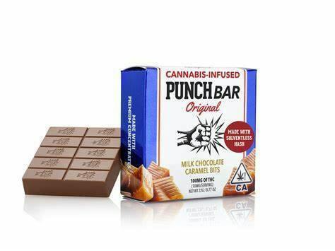 PUNCH SOLVENTLESS CARAMEL BITS PUNCHBAR 100MG
