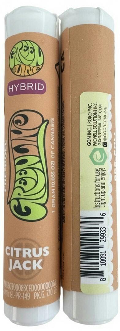 GREENLINE CITRUS JACK PRE ROLL