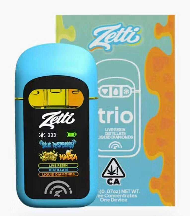 ZETTI GARLIC BREATH X BLUE RASPBERRY X MIMOSA AIO-1.25G