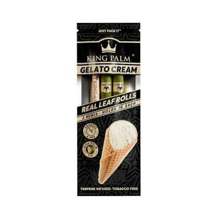 KING PALM GELATO CREAM 2PK MINI HEMP CONES