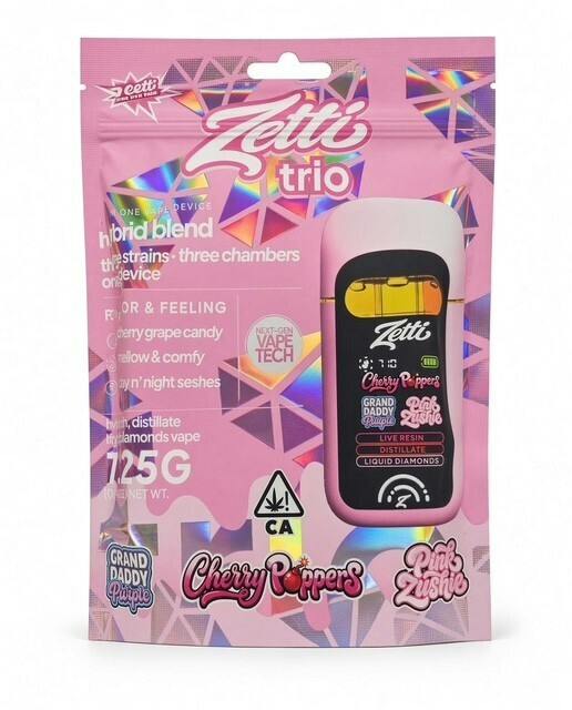 ZETTI GRANDDADDY PURPLE X PINK ZUSHIE X CHERRY POPPERS AIO - 1.25 g