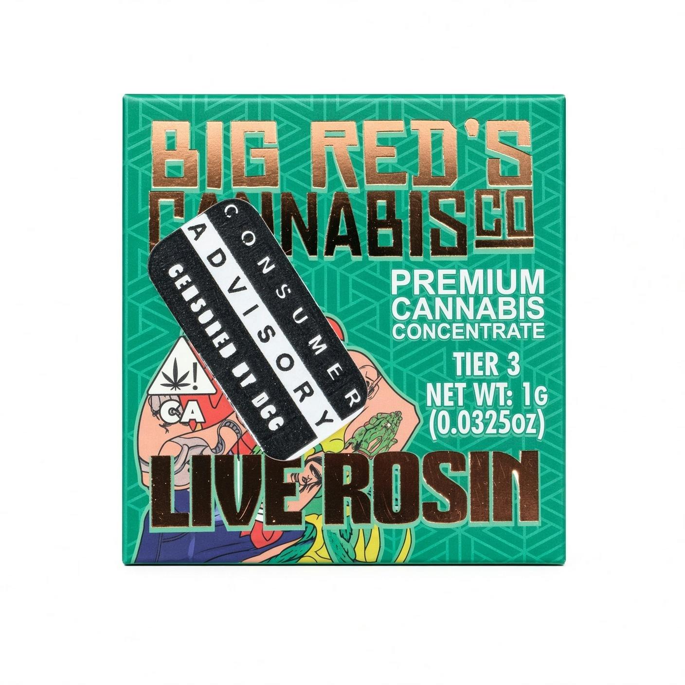 BIG RED'S GRAPE GAS TIER 3 ROSIN 1G