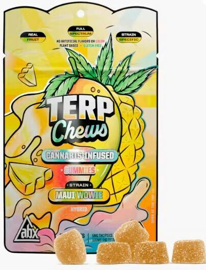 ABX MAUI WOWIE TERP CHEWS GUMMIES - 100 mg - 10 Pack