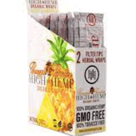 Papers High Hemp CBD + Organic Wrap Pineapple Paradise 2Pk - BOTH