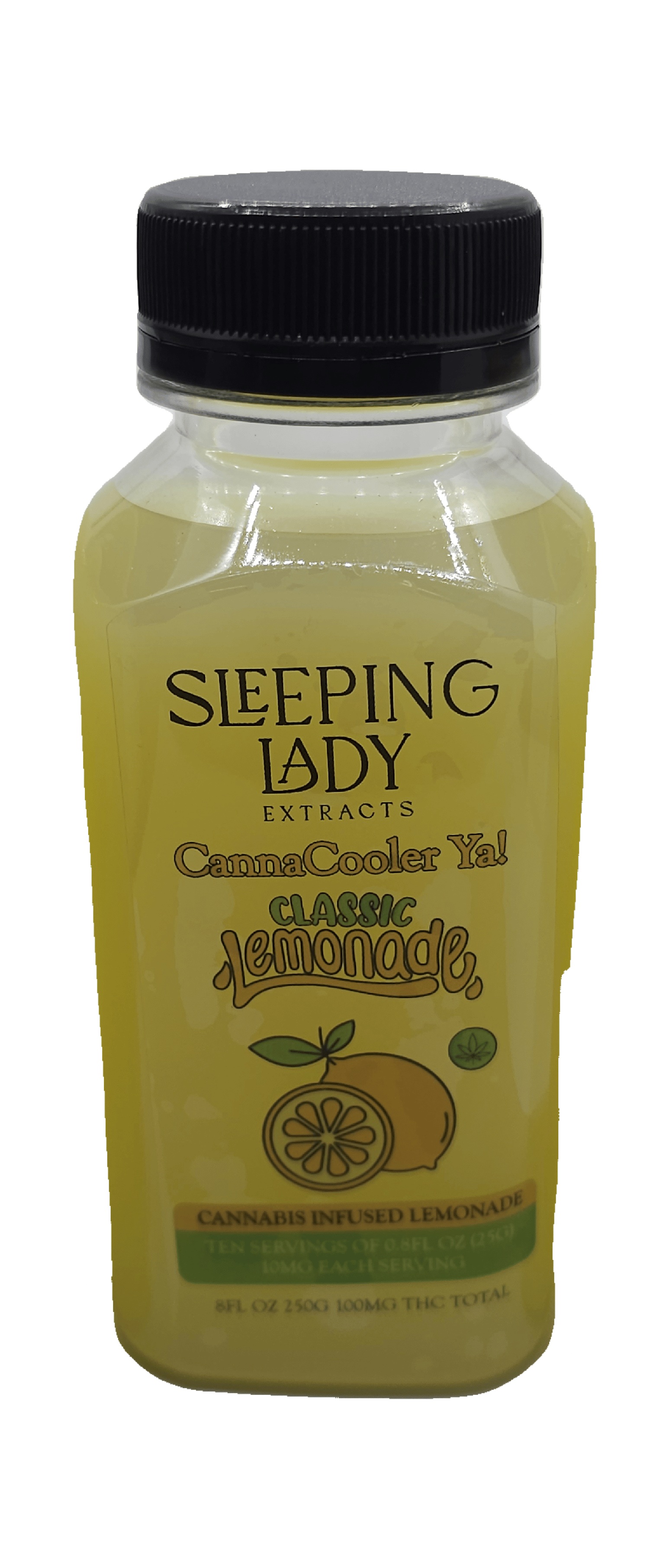 Sleeping Lady Classic Lemonade CannaCooler 100mg INDICA
