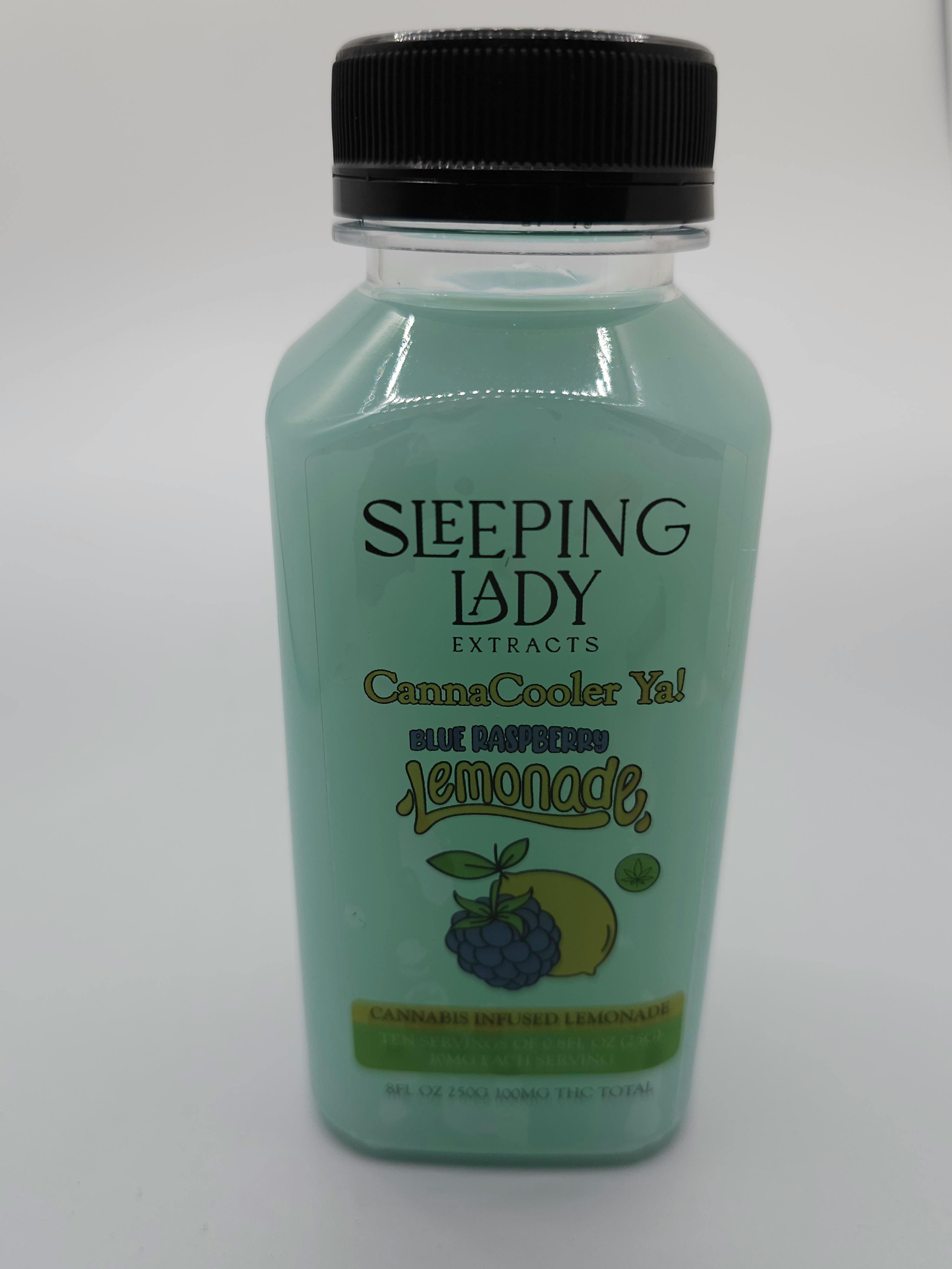 Sleeping Lady Ext Blue Raspberry Lemonade CannCooler 100mg INDICA