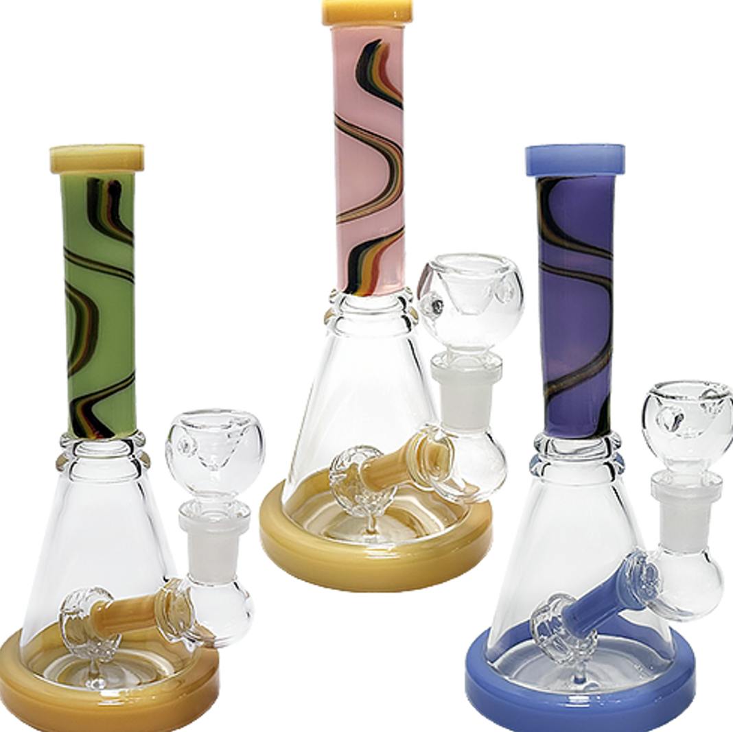 LB: Rasta Beaker Bong 8"