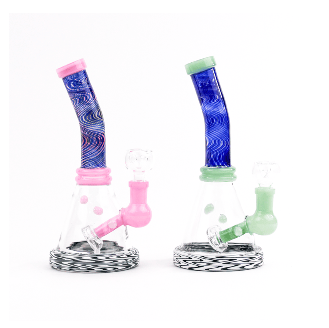 LB: 9" Wig Wag Beaker Bong