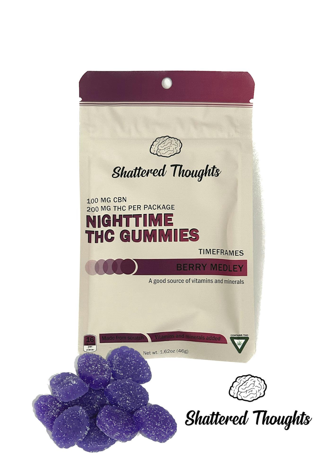 Shattered Thoughts Berry Medley Gummies at Higher Love Cannabis Dispensary Munising