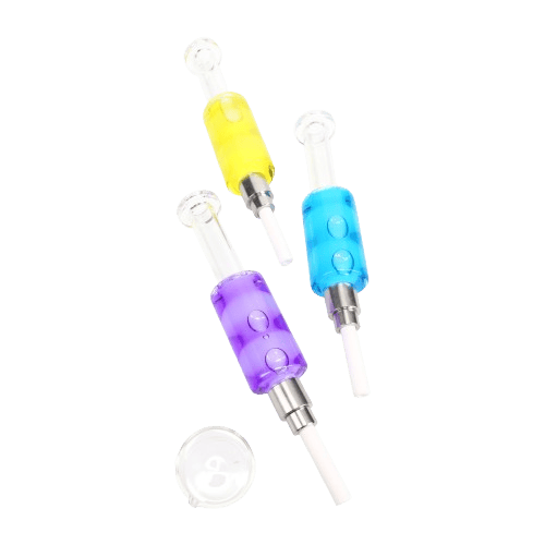 7" COLORFUL FLUID-FILLED DAB STRAW KIT