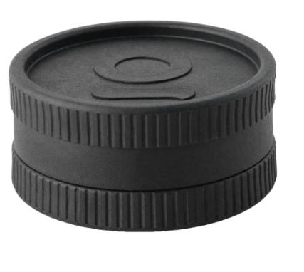 2 PIECE DEGRADABLE GRINDER 2" (BLACK)