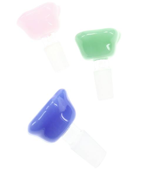 14.5 mm Male GoG Bright Slime Flower Bowl - Assorted Colors