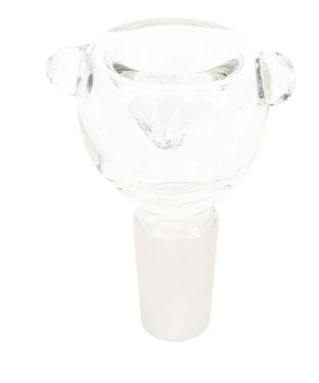 14.5 mm Male Clear Glass-on-Glass Bowl