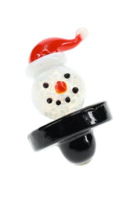 Glass Snowman Carb Cap
