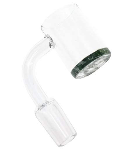 14.5 mm Male 90° Domeless Quartz Banger Nail – Black Bottom