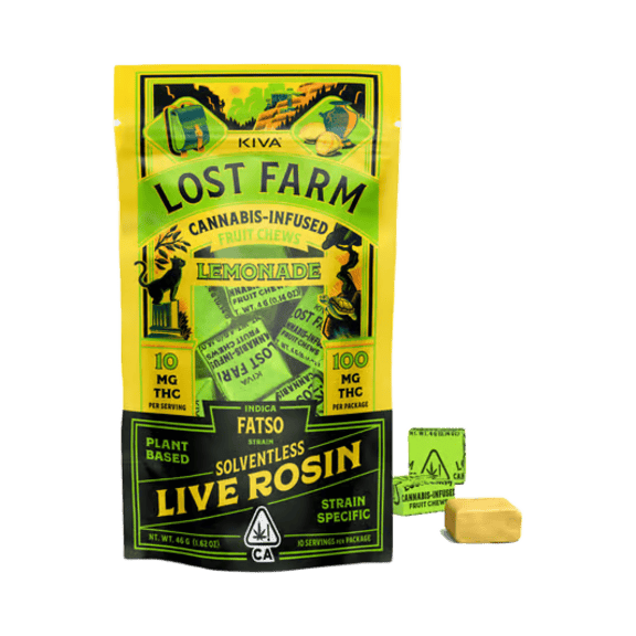 Lemonade X Fatso Live Rosin Gummies 10 Pack 100MG