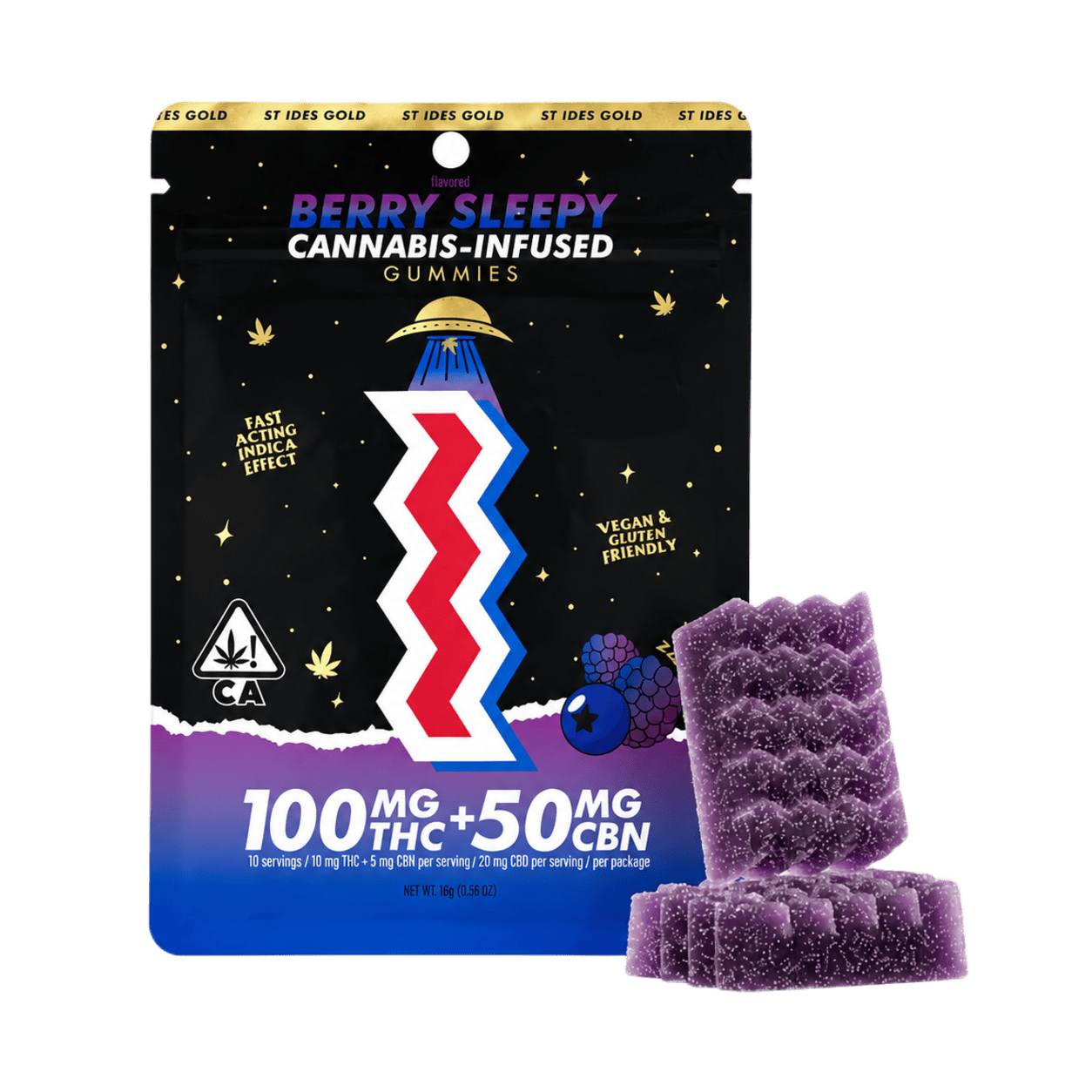 BERRY SLEEPY THC:CBN GUMMY 150MG