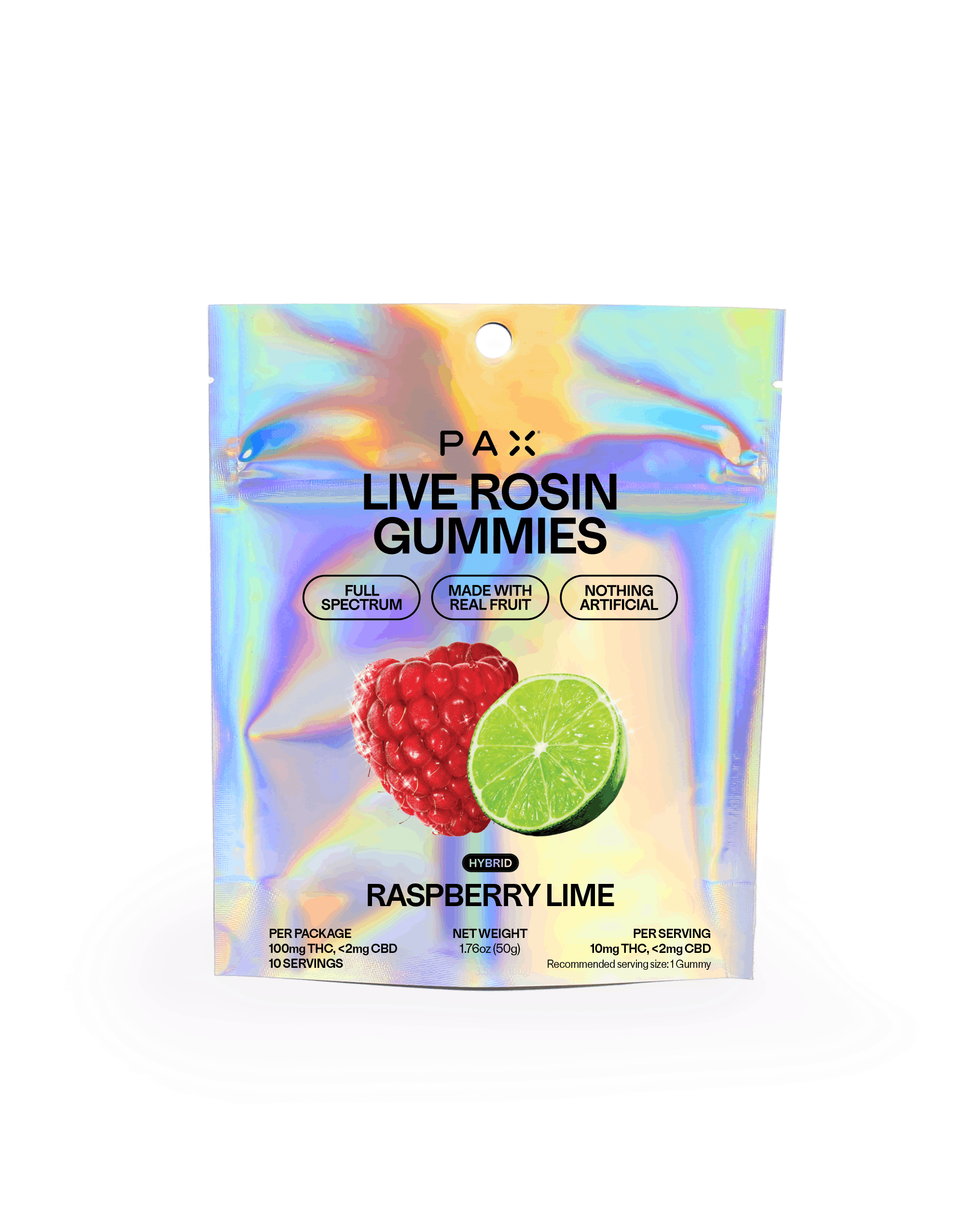 Raspberry Lime — 100MG Rosin Gummies