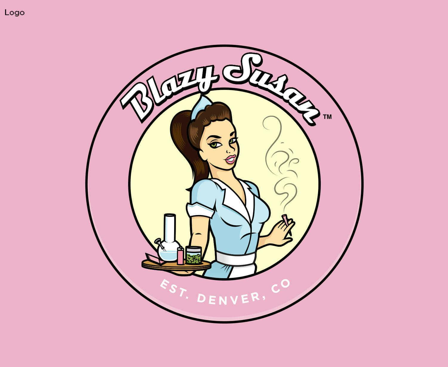 Blazy Susan - Pink 98mm Cones x 20 Pack