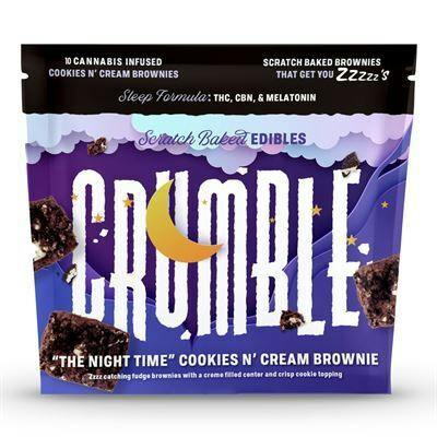 Crumble Cookies | Nightime | Chocolate Chip | 2:1 THC:CBN 100mg [10 pcs]