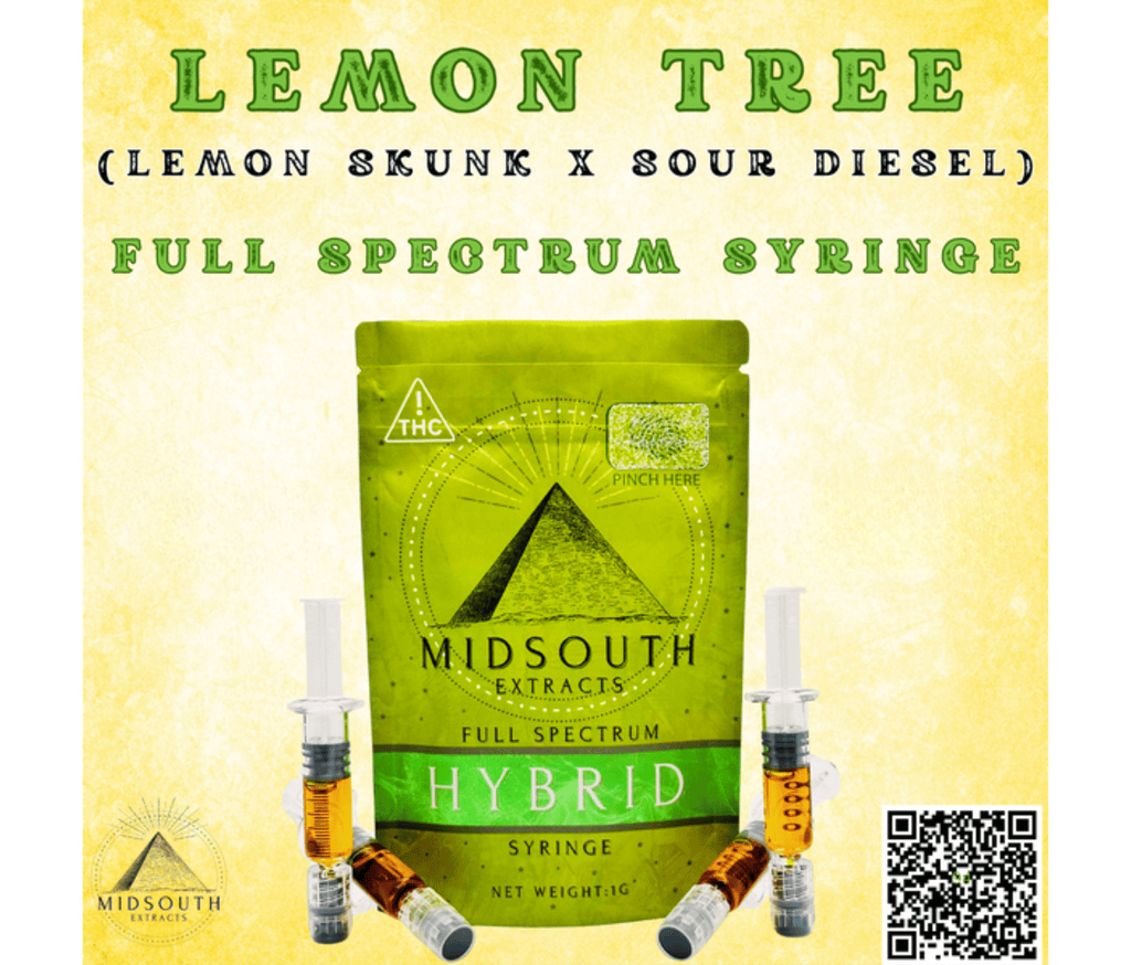 Mid South Extracts Syringe | Lemon Tree | Full Spectrum 1g Syringe