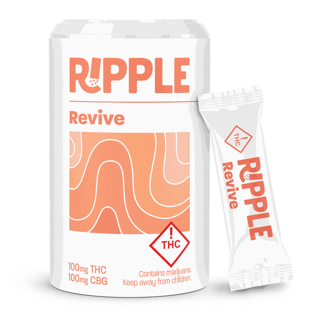 Ripple Dissolve Powder | Revive | 1:1 THC:CBG 100mg [10 packets]