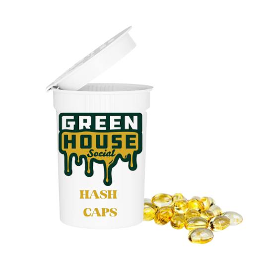 Green House Social Hash Caps | Daytime | 2:1 THC:CBG | Rosin 200mg [19 Capsules]