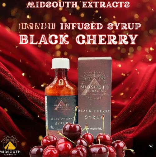 Mid South Extracts Infused Syrup | Black Cherry 1000mg