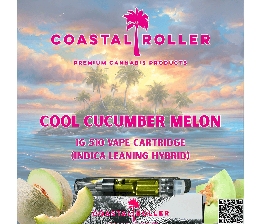 Coastal Roller Vape Cart | Cool Cucumber Melon 1g Cart at The Green Standard Dispensary