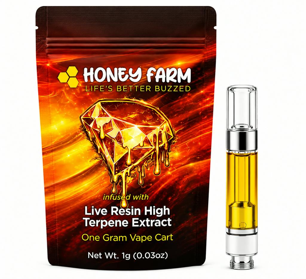 Honey Farm Vape Cart | GSC x Runtz | Liquid Diamond | Live Resin 1g Cart