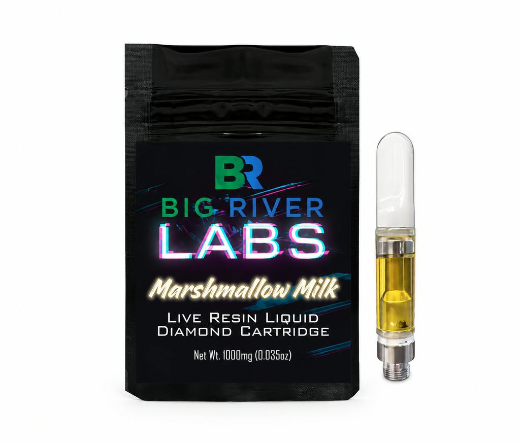 Big River Vape Cart | Marshmallow Milk | Liquid Diamond | Live Resin 1g Cart