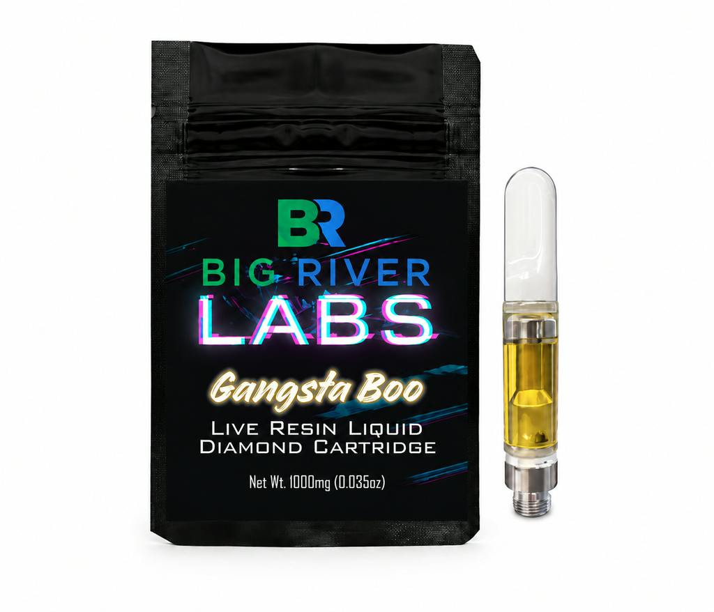 Big River Vape Cart | Gangsta Boo | Liquid Diamond | Live Resin 1g Cart