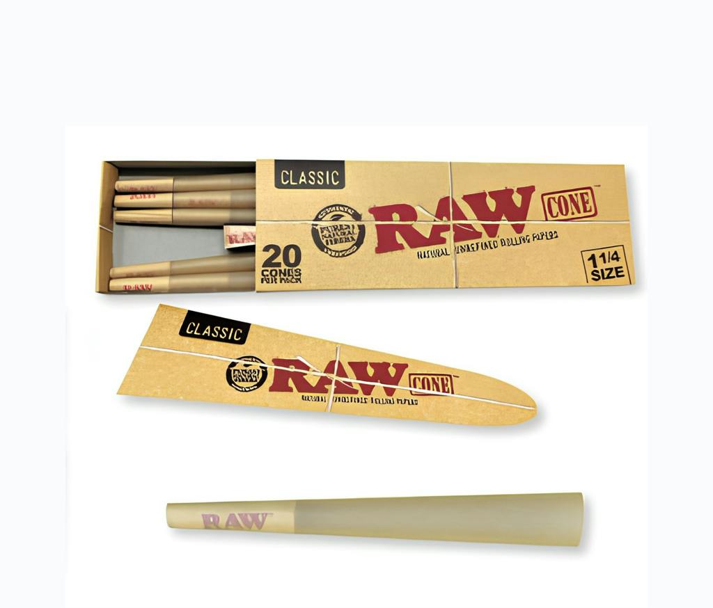 RAW® 1 1/4" Classic Pre-Roll Cones 20 pack