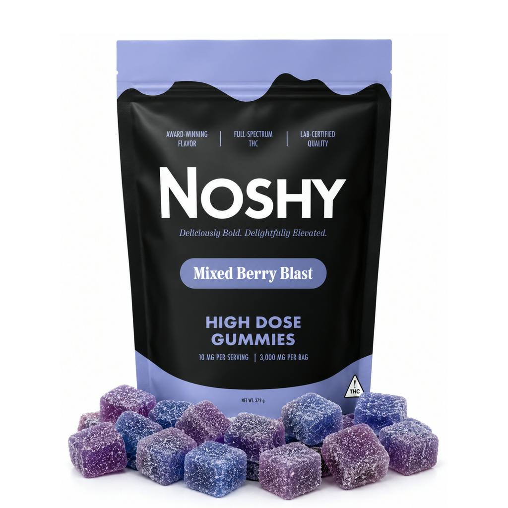 Noshy Gummies | Mixed Berry Blast 3000mg [60 pcs]