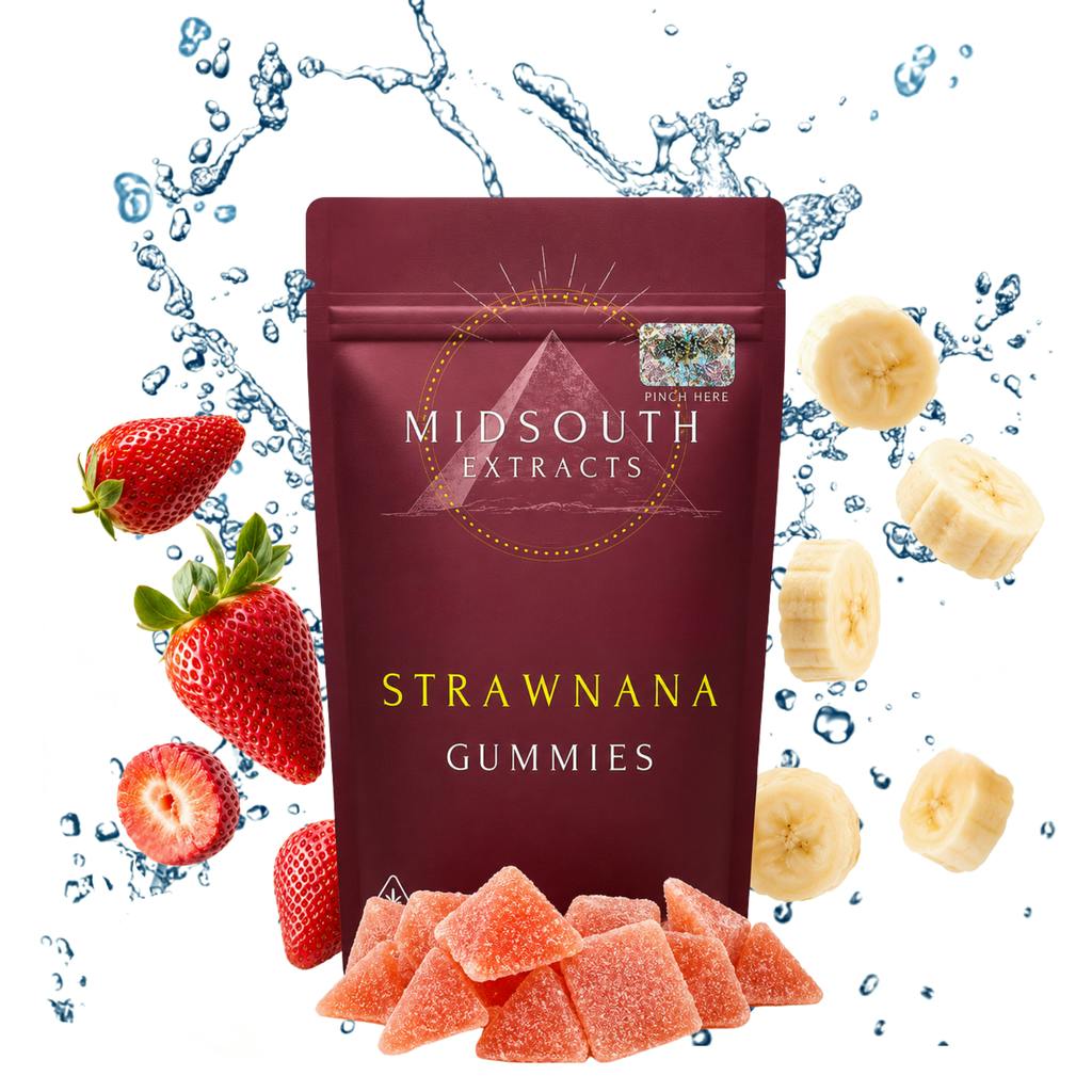 Mid South Extracts Gummies | StrawNana 400mg [8 pcs]