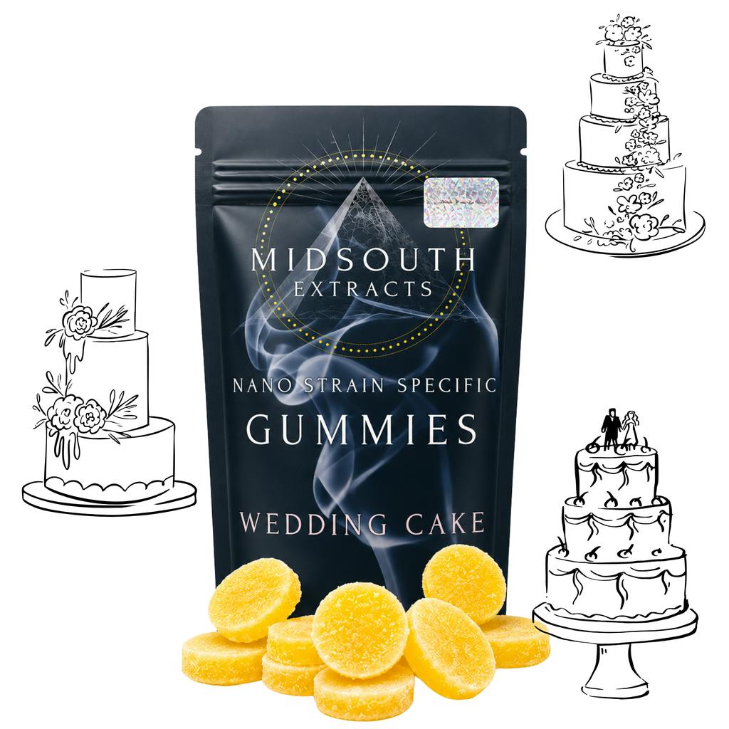 Mid South Extracts Fast Acting Gummies | Wedding Cake 400mg [10 pcs]
