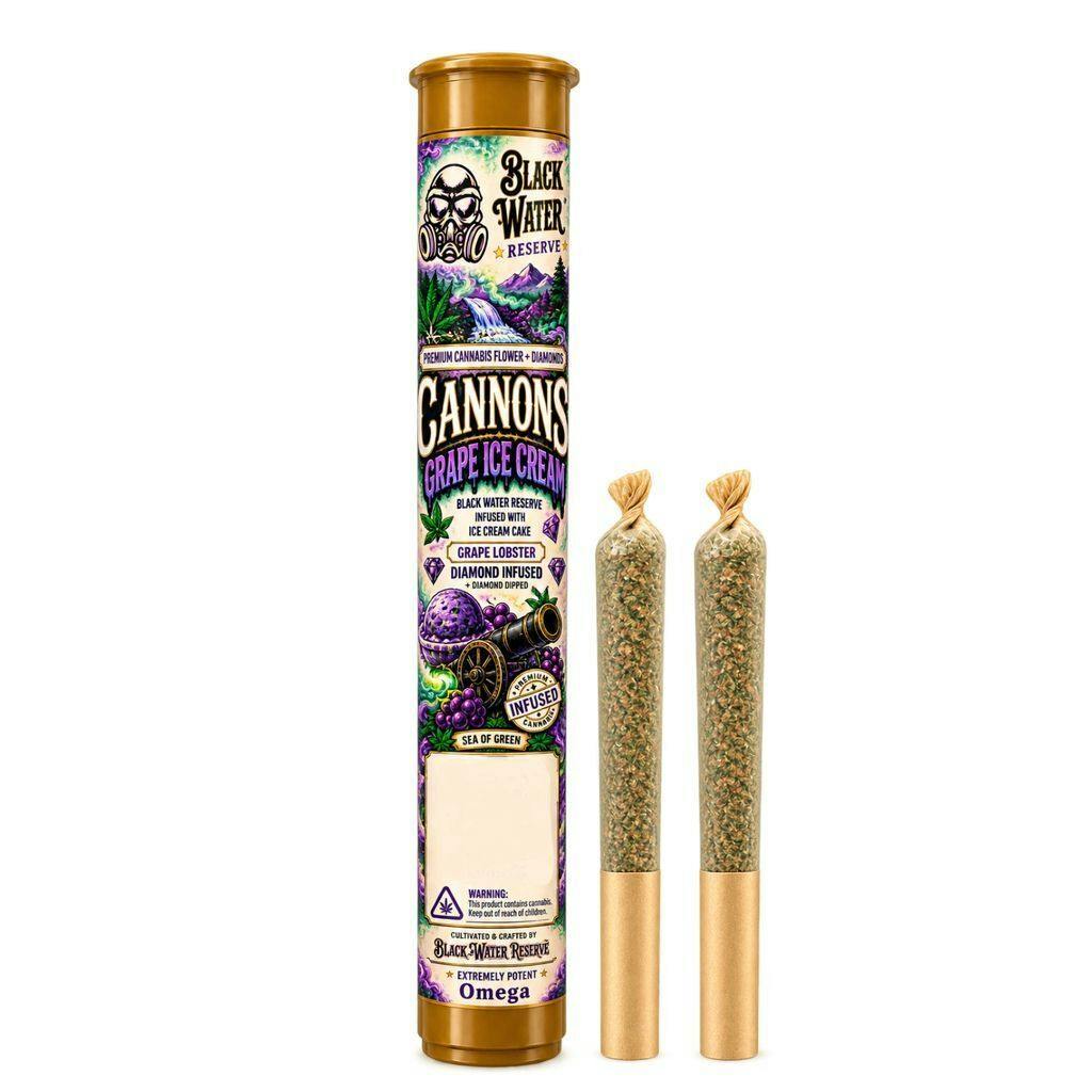 Blackwater Reserve (SOG Collab) Diamond Infused Pre-Rolls | Grape Ice Cream 1g [2 pk]