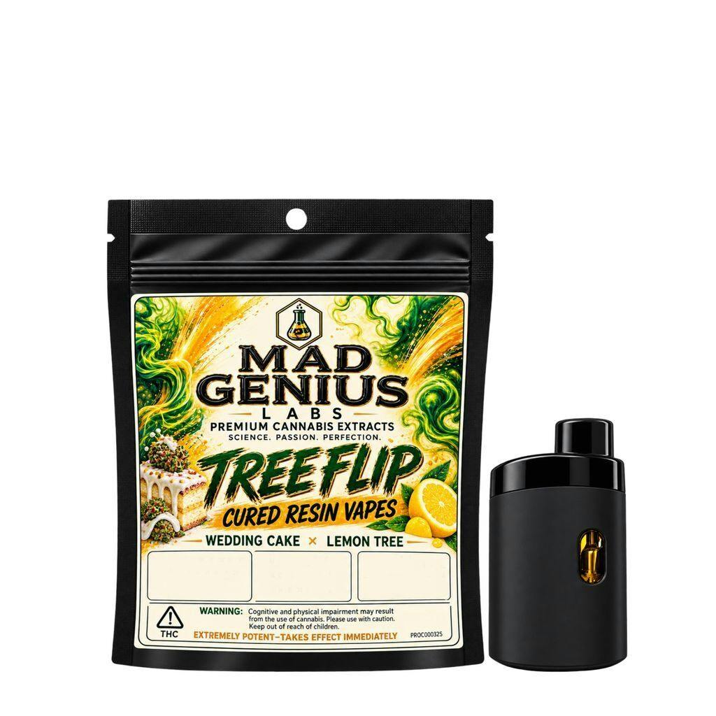 Mad Genius Disposable Vape | Tree Flip | Cured Resin 1g Disposable