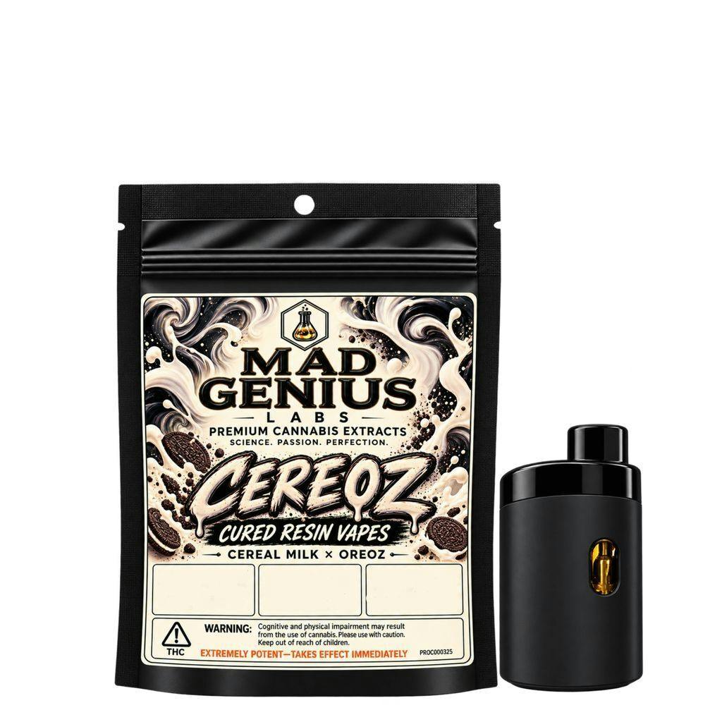 Mad Genius Disposable Vape | Cereoz | Cured Resin 1g Disposable