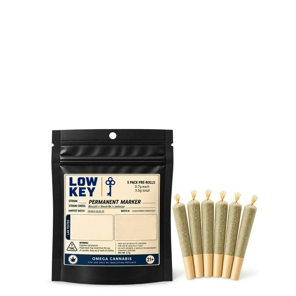 Low Key Farnesene Series Pre-Rolls | Permanent Marker 3.5g [5 pk]