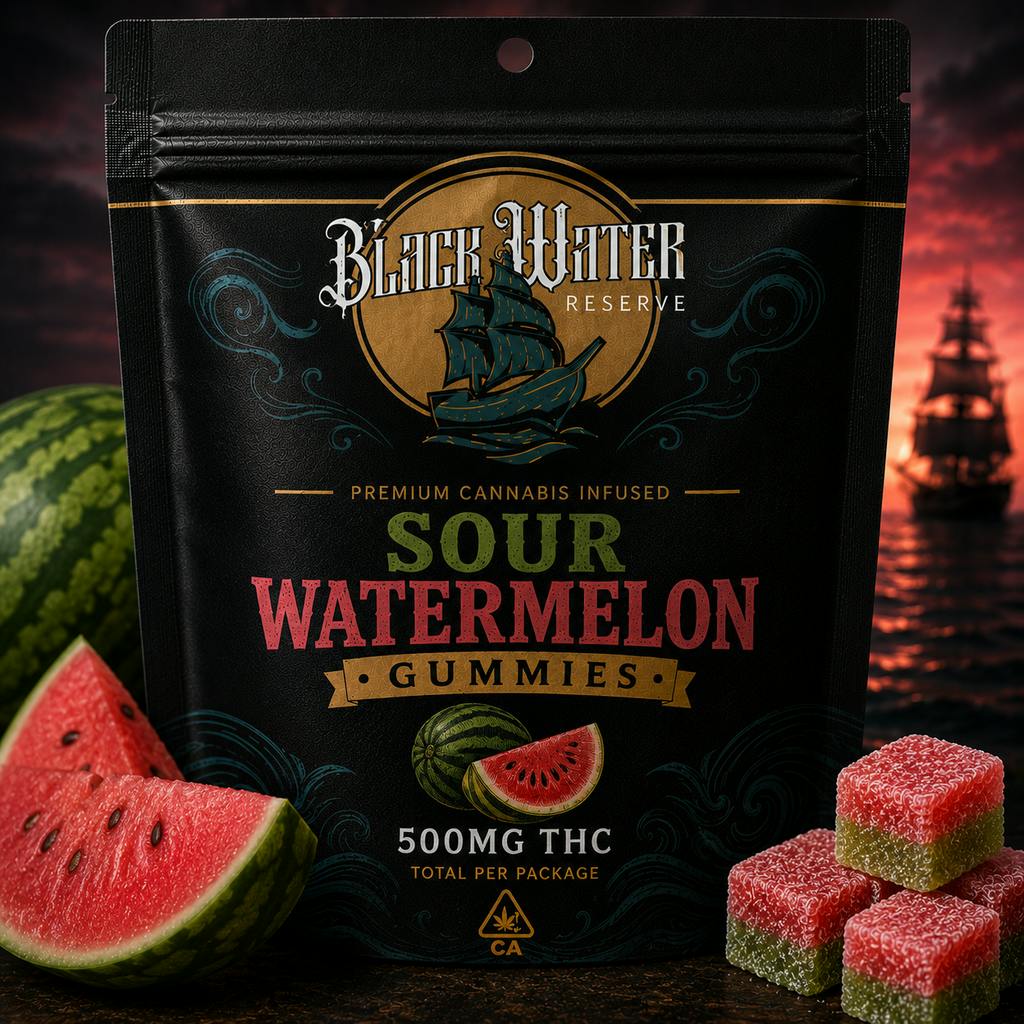Blackwater Reserve Gummies | Sour Watermelon 500mg [10 pcs]