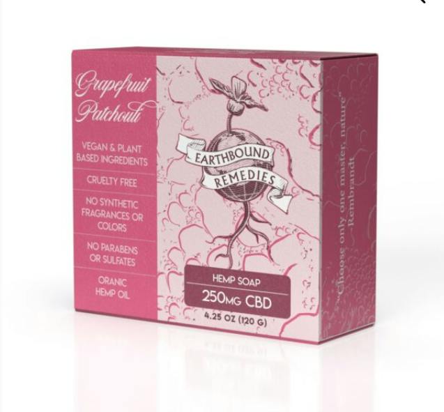 GRAPEFRUIT PATCHOULI BOTANICAL FS CBD SOAP- 250MG