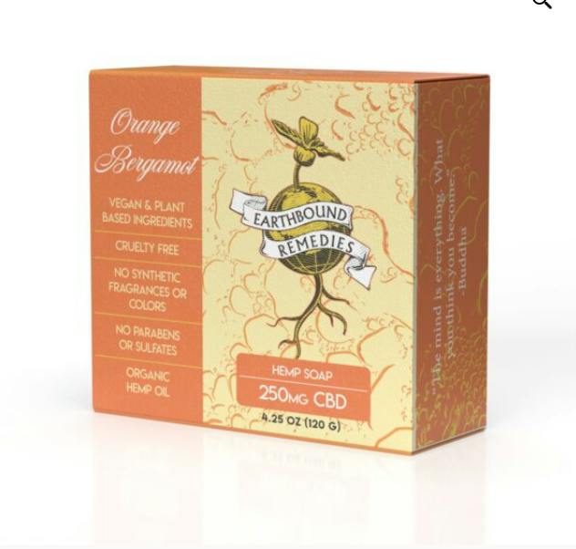 ORANGE BERGAMOT BOTANICAL FS CBD SOAP- 250MG