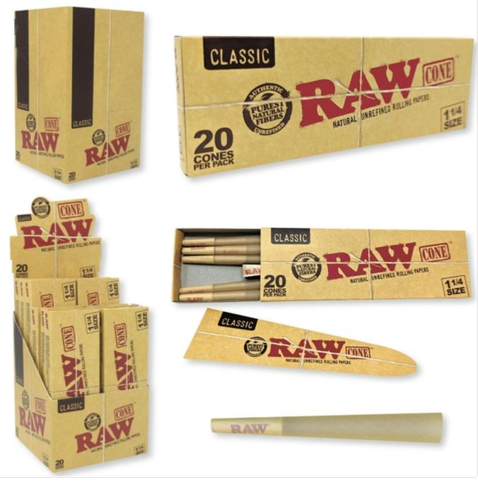 RAW - CLASSIC 1-1/4" CONES - 20PK